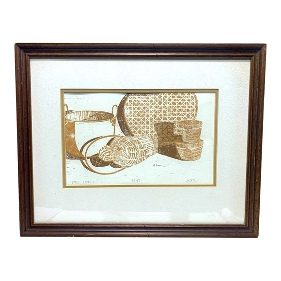 Framed & Matted Under Glass Numbered & Signed Print By Jung “Still Life 1” - Picture 1 of 6
